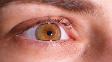 Kadınların gözleri yakın çekim, korku ifadesi, şaşı bakışlar..