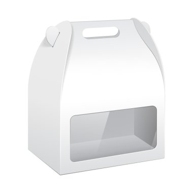 Beyaz karton yürütmek paket