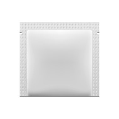 beyaz boş folyo ambalaj tıp uyuşturucu ya da kahve, tuz