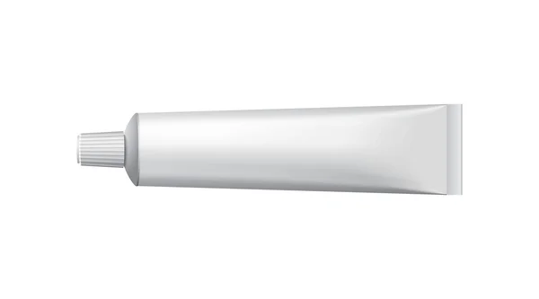 tüp diş macunu, krem veya jel gri, gümüş beyaz temiz. tasarımınız için hazır. vektör eps10 ambalaj ürün