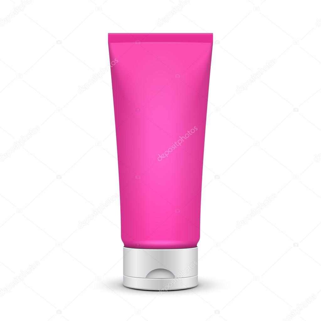 Tube Of Cream Or Gel Pink Clean. Ready For Your Design