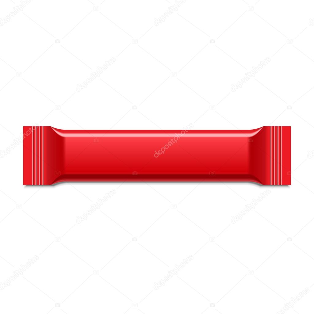 Red Blank Foil Packaging Plastic Package