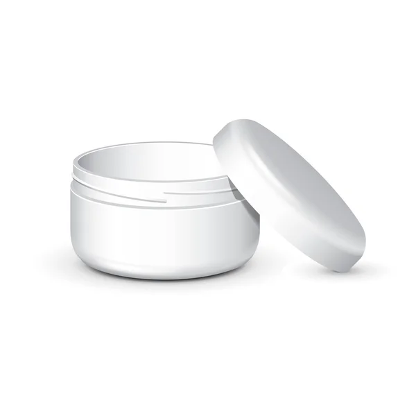 Cream, Gel Or Powder, Light Gray, White, Jar Can Cap Bottle — Stock