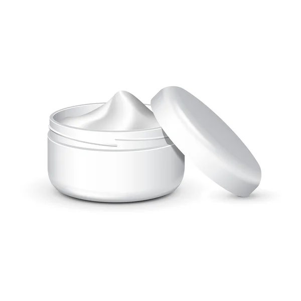 Cream, Gel Or Powder, Light Gray, White, Jar Can Cap Bottle — Stock