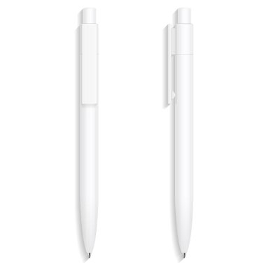 Sahte Kalem, Kalem, İşaretli Şirket Kimliği ve Marka Kağıt Şablonları. Beyaz arka planda izole edilmiş bir resim. Tasarımınız için şablonu hazırlayın. Vektör