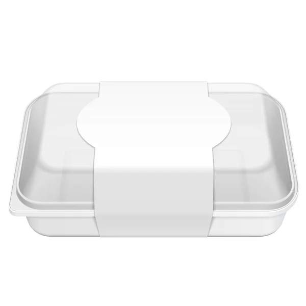 Mockup White Blank Doy Pack, Doypack Foil Food or Drink Bag Συσκευασία με Corner Spout Lid. Εικονογράφηση απομονωμένη σε λευκό φόντο. Πρότυπο mock up. — Διανυσματικό Αρχείο