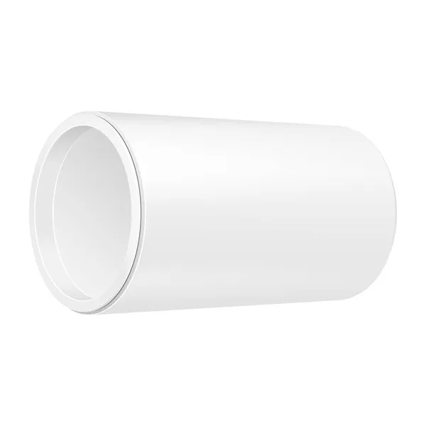 Tubo di carta di cartone Tubus Cilinder Box Container Packaging. Cibo, prodotti da regalo. Illustrazione isolata su sfondo bianco. Falsificare il modello pronto per il vostro disegno. Vettore di imballaggio del prodotto EPS10 — Vettoriale Stock