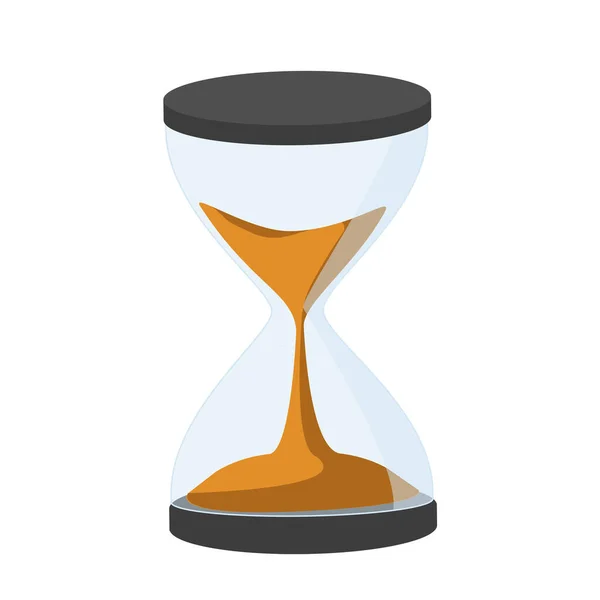 Orange hourglass logo symbol vector icon illustration design — Stock vektor