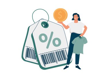 Soyut konsept vektör illüstrasyonu fiyatlandırılıyor. Ürün fiyatı, hizmet fiyatları, çevrimiçi dükkan, e-ticaret, fiyatları bilmek.