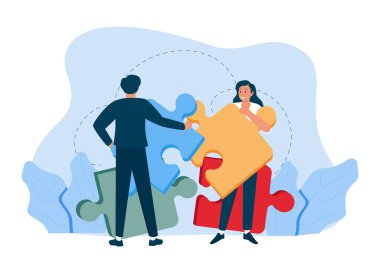 Bir çözümümüz var. Web sitesi ve mobil web sitesi için modern düz tasarım konsepti. Düzenlemek ve kişiselleştirmek kolay. Vektör illüstrasyonu