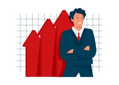 Sunu slayt şablonları veya kahraman banner resimlere Web siteleri veya uygulamalar için. İş konsept çizimler. Modern düz stil. Vektör