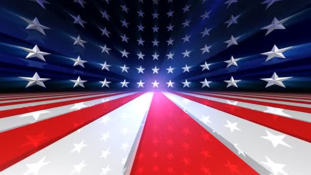 US Flag Animation — Stock Video © MovietoolsMedia #47608411