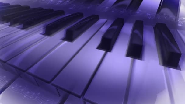 Летающее фортепиано — стоковое видео