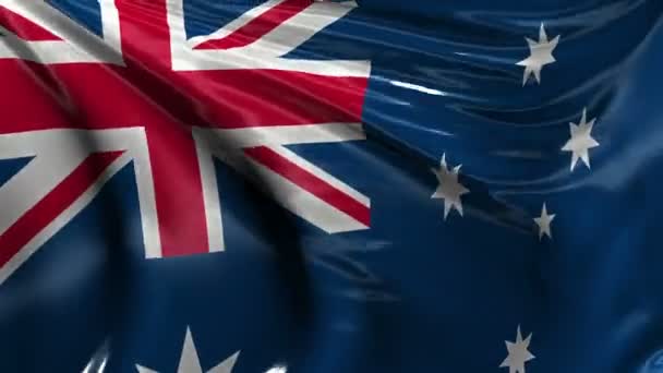 Nationalflagge Australiens — Stockvideo