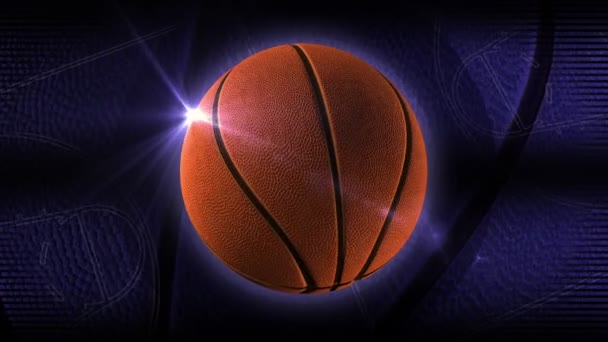 Basketbol dönüşümlü olarak — Stok video