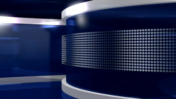 Blue Virtual News Studio Stock Video C Movietoolsmedia
