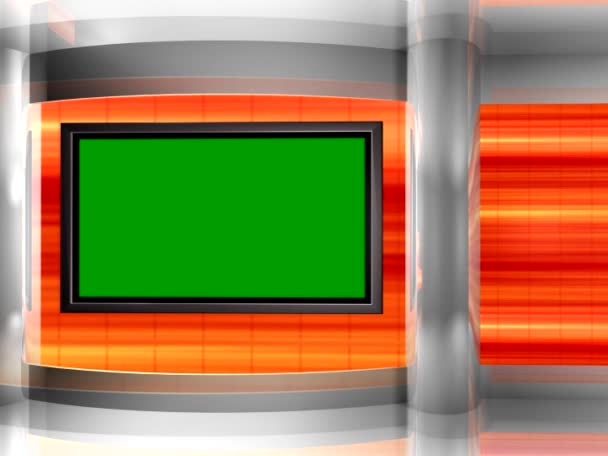 가상 스튜디오 배경 루프 모니터 벽 — 비디오