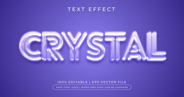 Kristal metin, 3d doku düzenlenebilir metin efekti biçimi