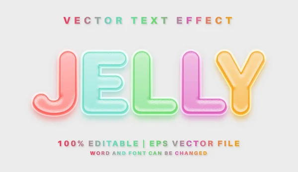 Style Effet Texte Coloré Gelée — Image vectorielle