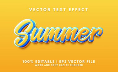 Yaz 3d ve parlak düzenlenebilir metin efekti biçimi