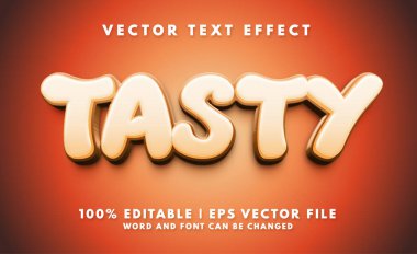 Lezzetli kalın ve tatlı metin efekti biçimi