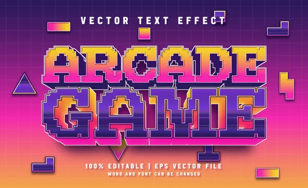 Arcade game retro style text effect
