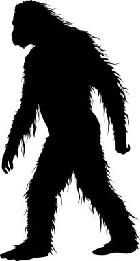 Tanımlanamayan maymun silueti çizimi