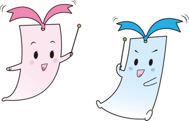 Kitaptaki kitap ayracı perisinin tasviri