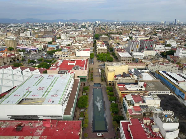 塔帕蒂亚广场瓜达拉哈拉市中心的空中景观 — 图库照片