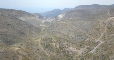 Footage over the way to the ghost town in Real del Catorce in San Luis Potosi, Mexico