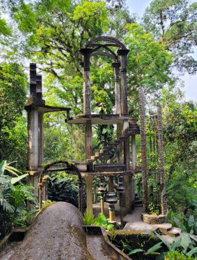 Xilitla, Meksika - 25 Mayıs 2022: Xilitla, Meksika 'daki Sürrealist Bahçe