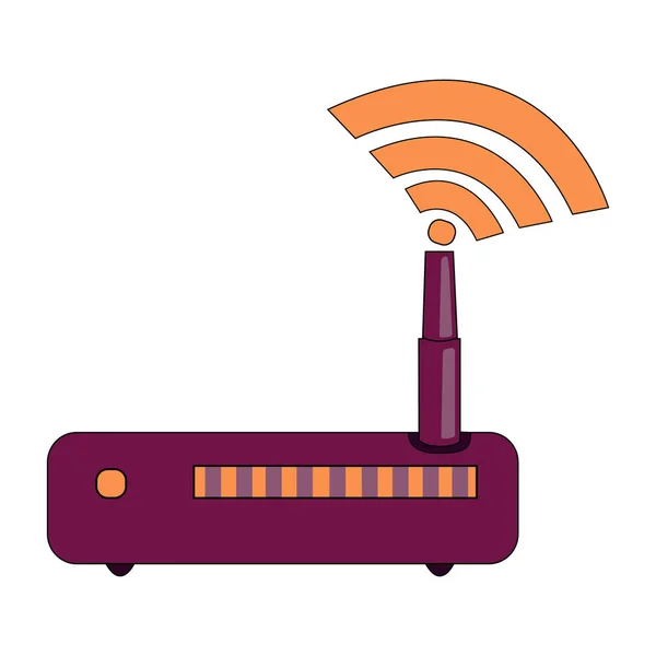 Wi-fi simgesi. Vector Wi-Fi Eps 10. Telefon siteniz ve kullanım için yapıldı. Wi-fi düz tasarım. router vektör renkli simge. Basit element çizimi. Tasarımınız için dijital yönlendirici simgesi. Web için kullanılabilir
