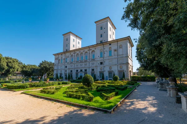 Galería Villa Borghese Detalle Del Noble Casino Con Hermoso Jardín —  Fotos de Stock