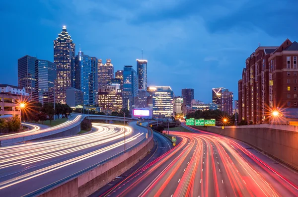 Downtown Atlanta, Georgia, Estados Unidos skyline . — Foto de Stock