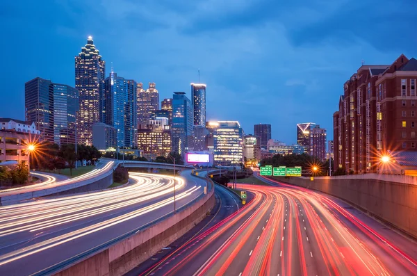 Downtown Atlanta, Geórgia, EUA skyline . — Fotografia de Stock