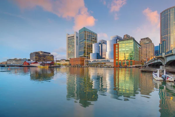 Ciudad Boston Skyline Centro Ciudad Paisaje Estados Unidos — Foto de Stock