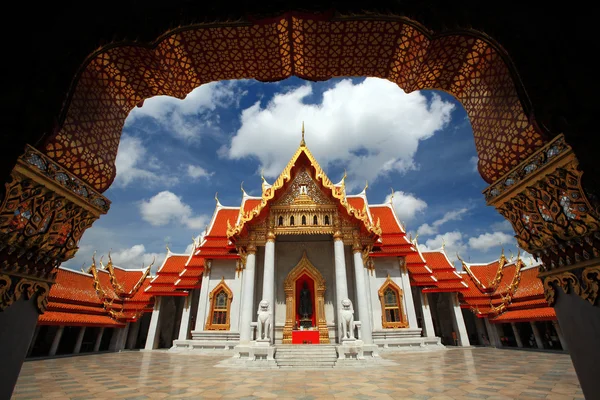 Templo de mármol en Bangkok Tailandia — Foto de Stock