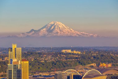Washington Eyaleti, ABD 'deki Seattle City şehir merkezi silueti