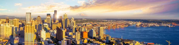 Ciudad Seattle Paisaje Urbano Del Centro Ciudad Estado Washington Estados —  Fotos de Stock