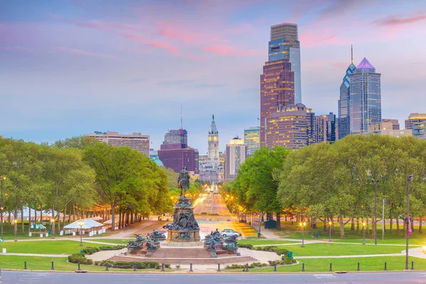 Stadsgezicht Van Het Centrum Skyline Philadelphia Pennsylvania Verenigde Staten — Stockfoto