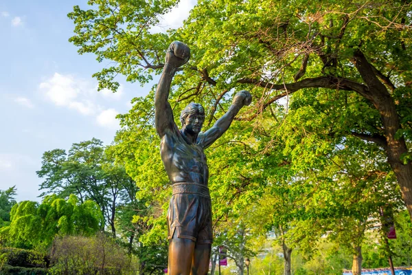Philadelphia Maio Rocky Statue Philadelphia Eua Maio 2015 Originalmente Criado — Fotografia de Stock