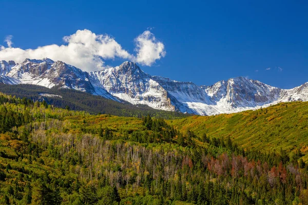 Paisaje Vista Del Campo Colorado Usa Temporada Otoño — Foto de Stock