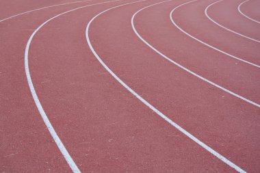 koşu parkuru kauçuk kapak ile eğri