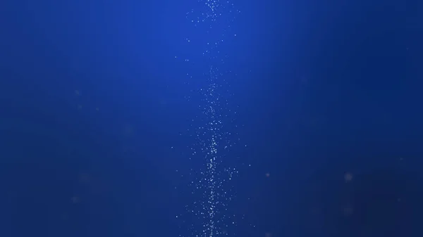 Bubliny Plovoucí Hlubokém Moři — Stock fotografie