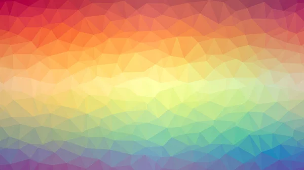 明るくカラフルな虹色のグラデーション多角形の背景 — ストック写真
