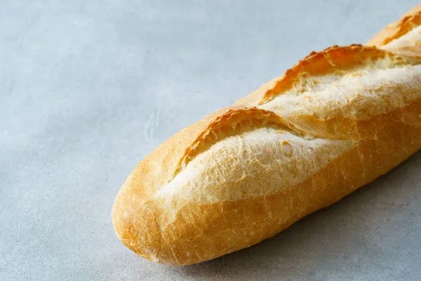 Bread Placed Gray Table — Stock Photo, Image