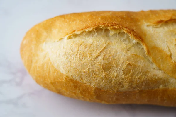 Pane Posto Sul Tavolo Grigio — Foto Stock