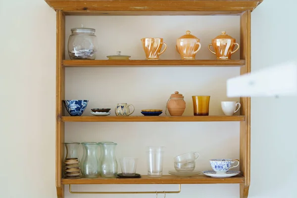 Bright Kitchen White Walls Apartment — Stock Fotó