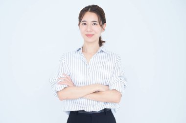 Asyalı iş kadını ve beyaz geçmişi