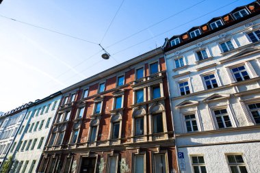 beautiful old buildings, in the Grtnerplatzviertel in Munich